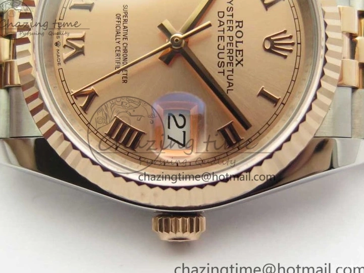 Jubilee RG Dial RG GMF SS 904 Wrapped on RG A2836 Roman Bracelet SS 36mm DateJust Wrapped 116231 0323